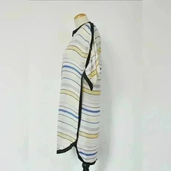 ISABEL MARANT ETOILE Beige Pink Blue 100% Silk Beach 3/4 Tunic Dress 34EU Small - Picture 4 of 12